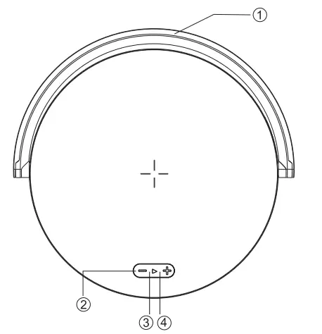 EZVALO LYYD02 Wireless Charger Music Lamp - FIG