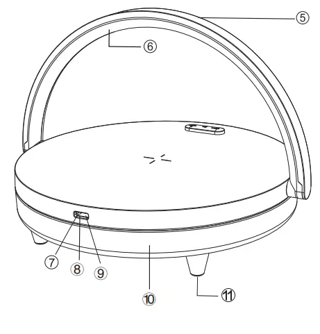 EZVALO LYYD02 Wireless Charger Music Lamp - product