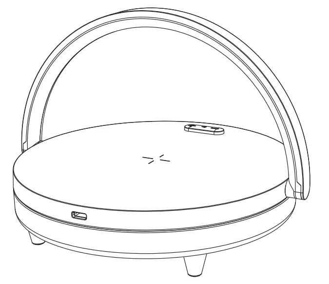 EZVALO LYYD02 Wireless Charger Music Lamp