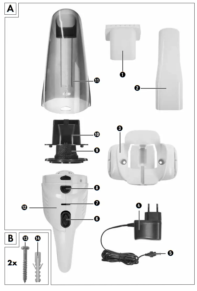SILVERCREST SAS 7 4 LI B3 Wet and Dry Handheld Vacuum Cleaner - fig1
