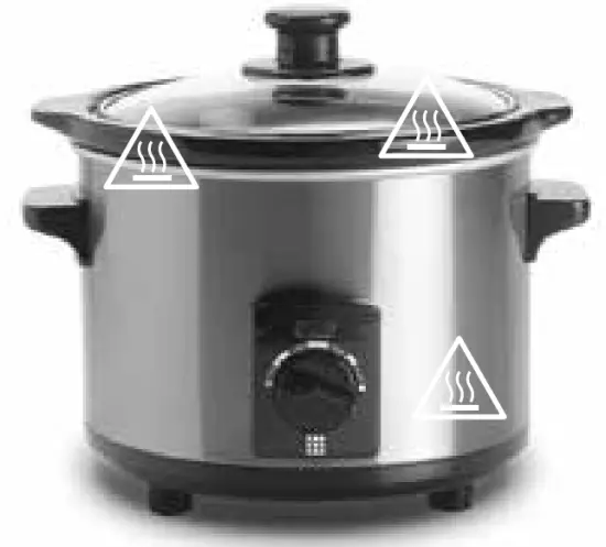 WARNING – HOT SURFACES