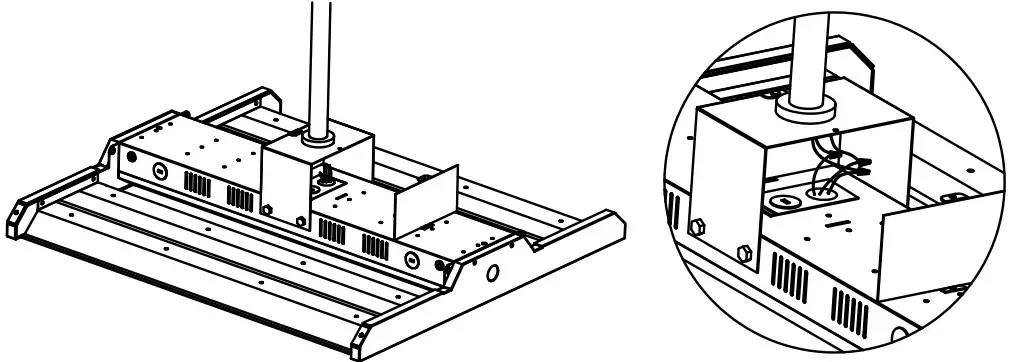 JADEMAR JLHBD Series Linear High Bay - PENDANT HANGER