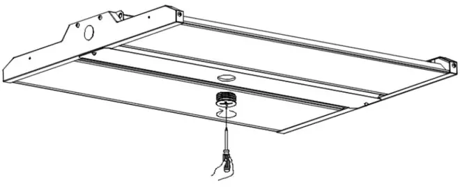 JADEMAR JLHBD Series Linear High Bay - unscrew