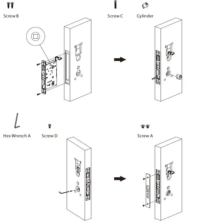 ZKTECO-ZL700-Lock-Body-America-Standard-Mortise-with-5-Latches-6