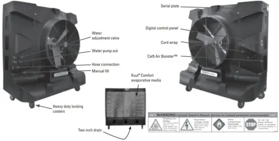PORTACOOL PACHR370 Portable Evaporative Cooler - HURRICANE 370