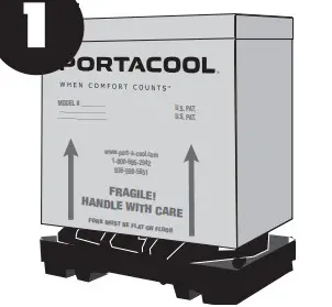 PORTACOOL PACHR370 Portable Evaporative Cooler - SETUP 1