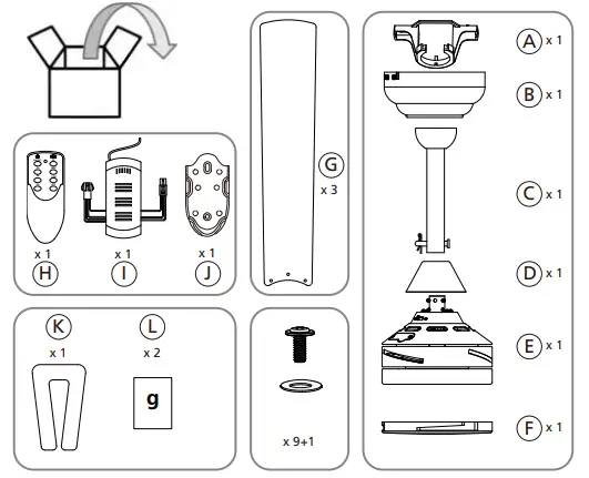 EGLO 35079 SESIMBRA Ceiling Fan-FIG-1