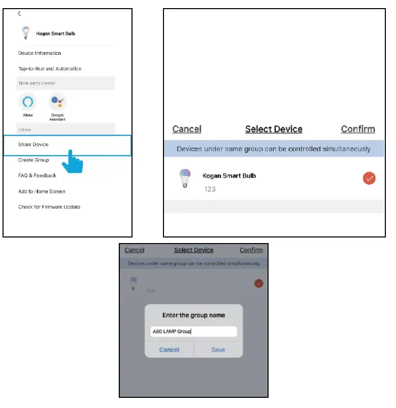 kogan KAE27CWWT1A Smarterhome 9W Cool and Warm White Smart Bulb fig 19