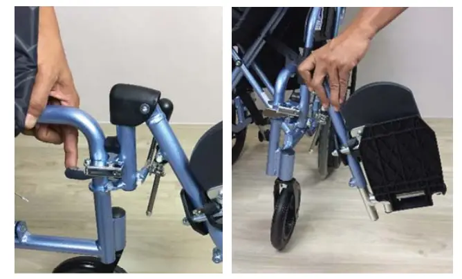 LIFE LINE 4050 Aluminium Light Weight Recliner Wheelchair - ATTACH 1