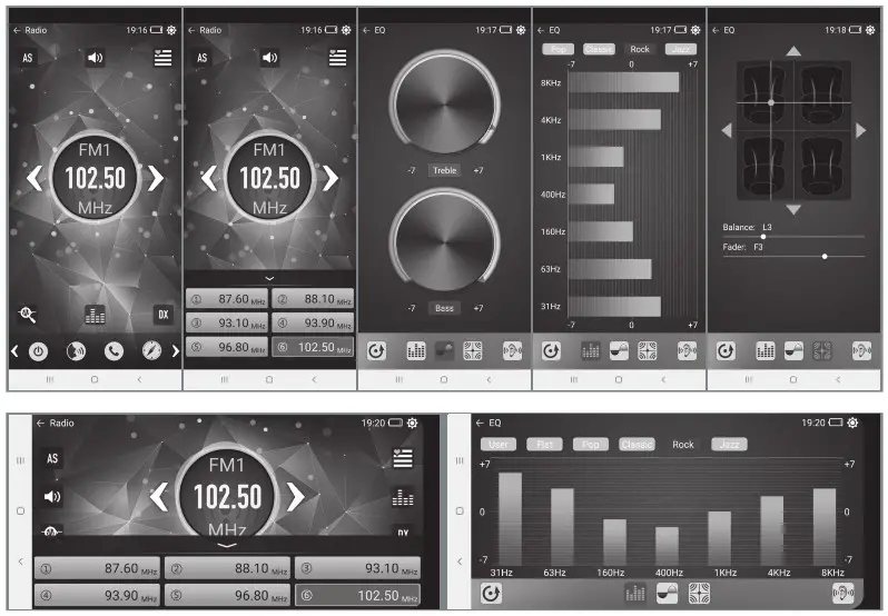 SOMOGYI VB 8000 Smart Car Radio Android apps - EXAMPLES FOR SMARTLINK APPLICATION FEATURES