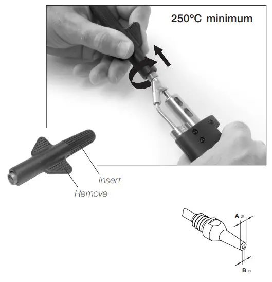 JBC DR560 A Desoldering Iron - Changing Tips