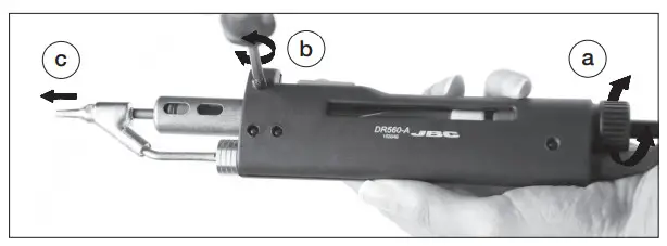 JBC DR560 A Desoldering Iron - Changing