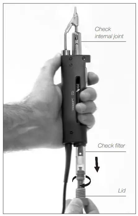 JBC DR560 A Desoldering Iron - Collector Cleaning