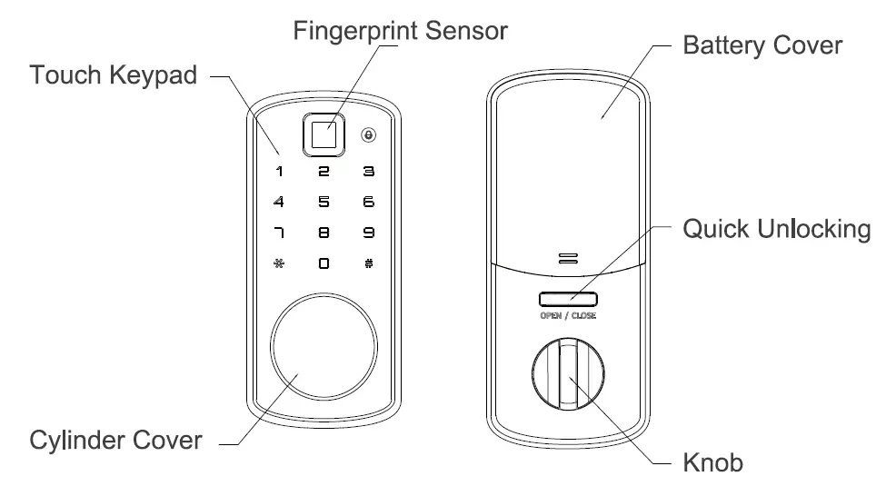 Guangdong Ap Tenon Sci Tech K7 Series Smart Lock FIG 1