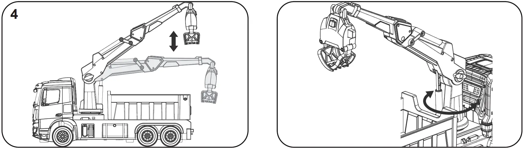 405214 Loading Crane Mercedes-Benz Arocs Operation