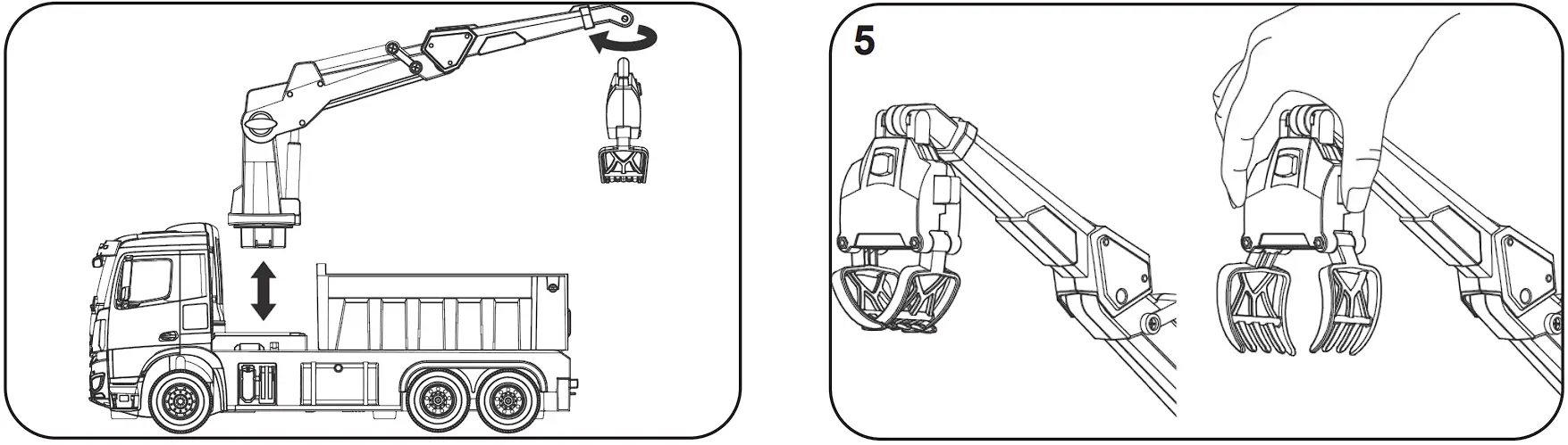 405214 Loading Crane Mercedes-Benz Arocs Operation