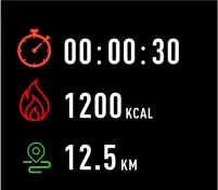 DENVER SW-161 Smartwatch - exercise data in the app
