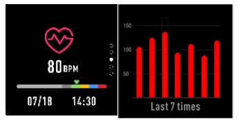 DENVER SW-161 Smartwatch - exit the heart rate monitor