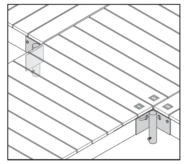 Tommy Docks 12' T-Style Cedar Complete Dock fig 10
