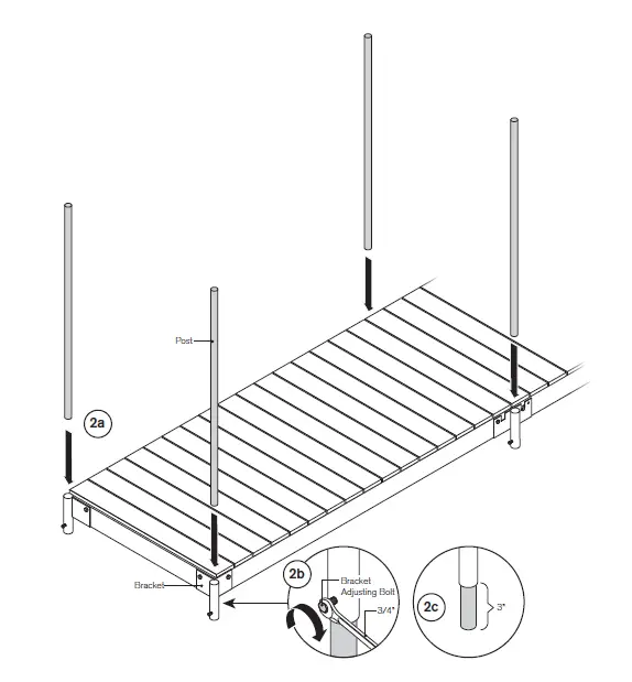 Tommy Docks 12' T-Style Cedar Complete Dock fig 11