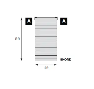 Tommy Docks 12' T-Style Cedar Complete Dock fig 18