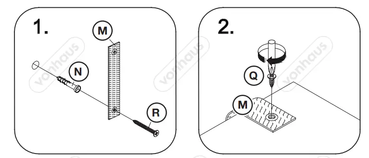 VonHaus 3000037 Oak Effect 3 Door Sideboard - Fig 15