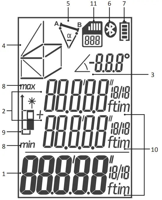 CONDTROL 1-4-104 Vector 60 Laser Distance Meter - display1
