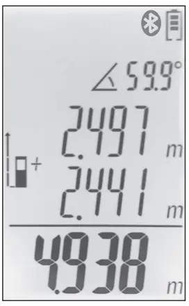 CONDTROL 1-4-104 Vector 60 Laser Distance Meter - display5