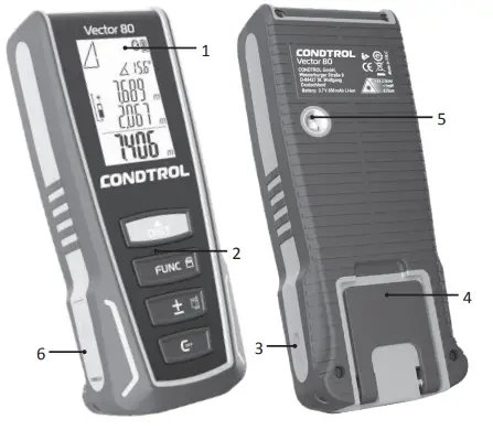 CONDTROL 1-4-104 Vector 60 Laser Distance Meter - fig1