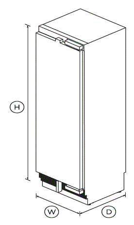 FISHER PAYKEL RS2484SRK1 24 Inch Integrated Column Refrigerator-2