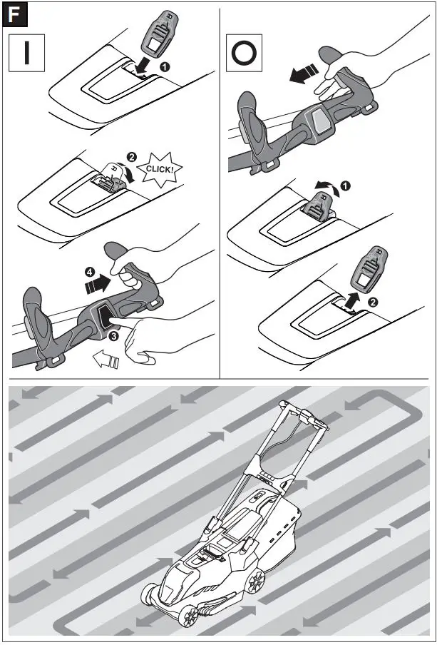 BOSCH AdvancedRotak 36-650 Electric Lawn Mower Instruction Manual - Fig f