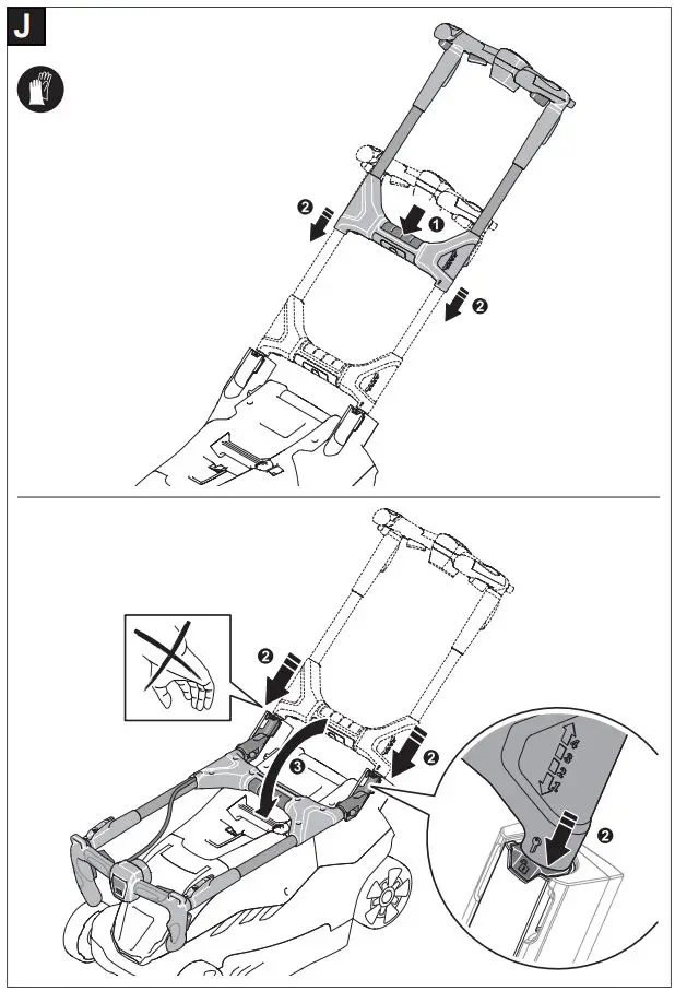 BOSCH AdvancedRotak 36-650 Electric Lawn Mower Instruction Manual - Fig j