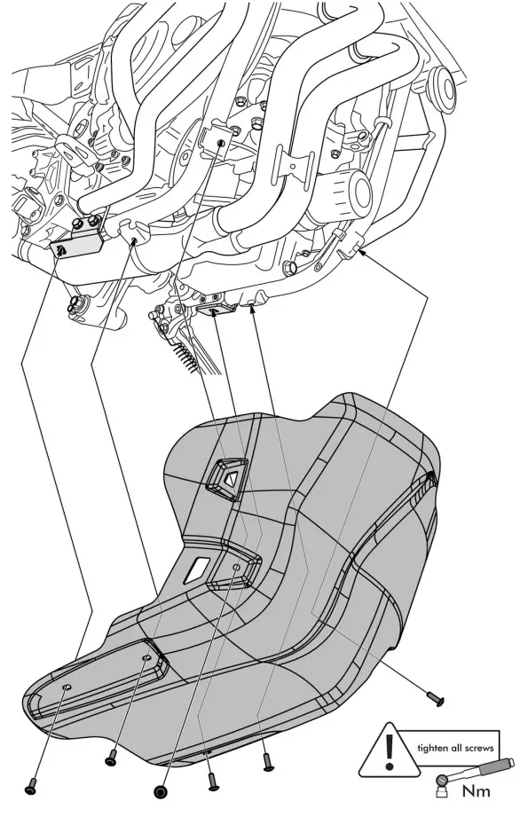 TOURATECH 09-632 5135 0 Rallye Crankcase Protection for Yamaha Tenere 700 - 1