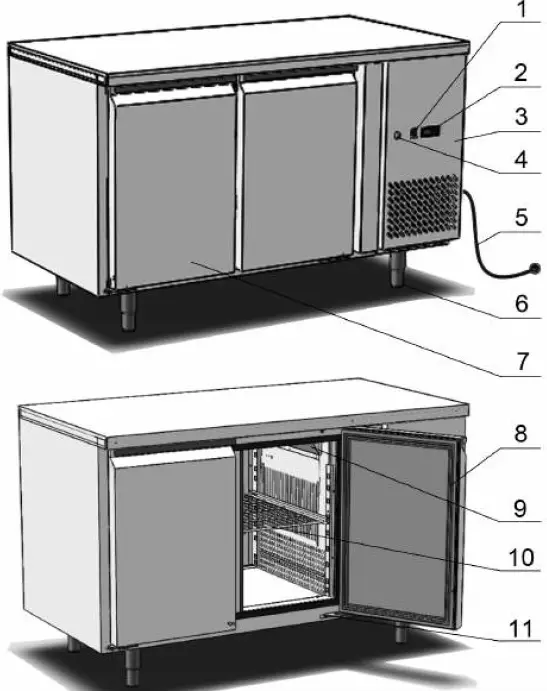 ARCTICA REFRIGERATION HEF141 3 Door Commercial Refrigerated Counter 08