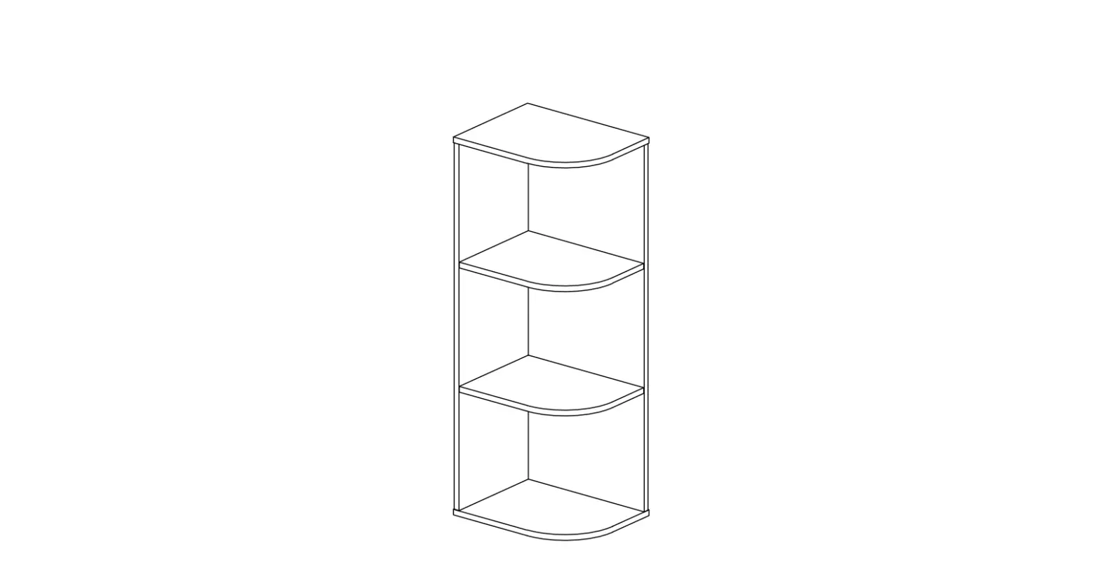 Furinno 21177 3-tier Corner Open Shelf Instruction Manual