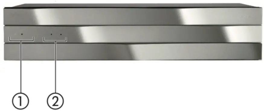 WISDOM SA 2 Two Channel Power Amplifier - Front Panel