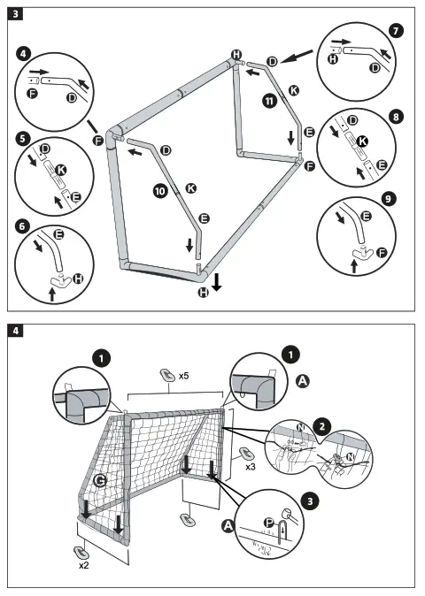 KAYOBA 010560 Football Goal Posts - fig 1