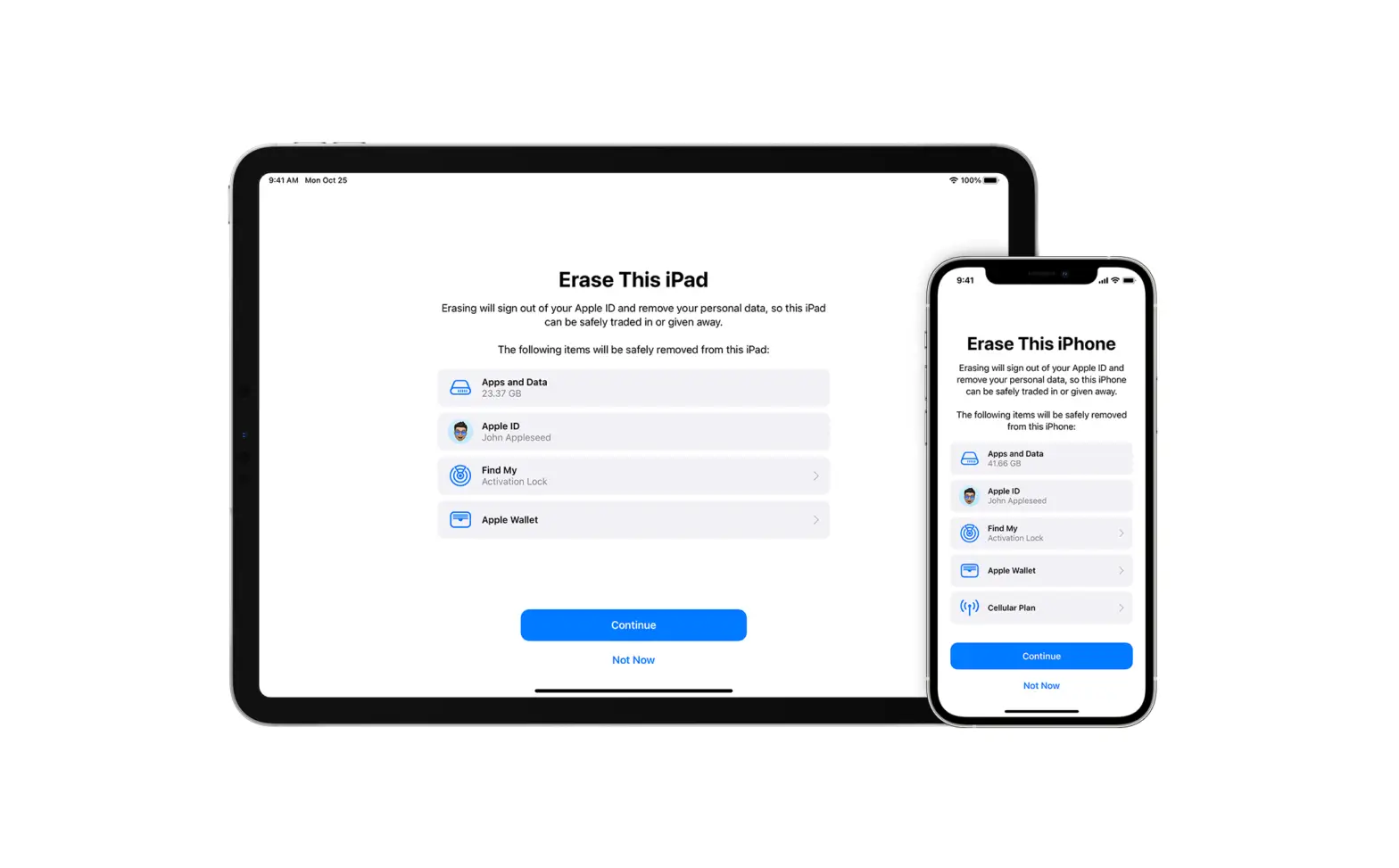 Erase Ipad User Manual