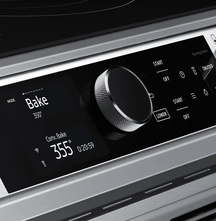 Samsung Nx60t8111ss Front Control Slide-in Gas Range User Manual