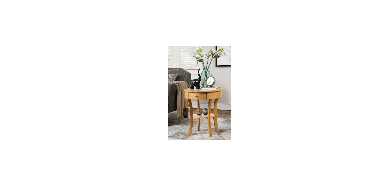 Byblight Bb-u0045xl Kerlin 29.7 In. Black Unique Round Edge Particleboard End Table With 3 Tier User Guide