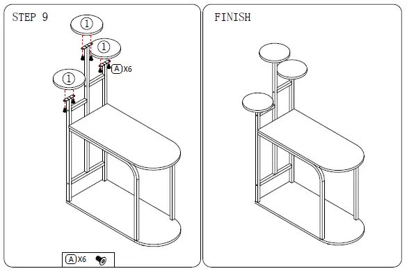 BYBLIGHT-BB-U0045XL-Kerlin-29.7-in-Black-Unique-Round-Edge-Particleboard-End-Table-with-3-Tier-FIG-7