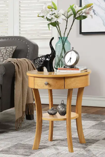 BYBLIGHT-BB-U0045XL-Kerlin-29.7-in-Black-Unique-Round-Edge-Particleboard-End-Table-with-3-Tier-PRODUCT