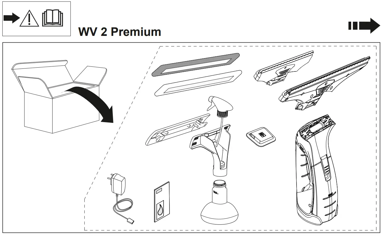 KARCHER WV 2 Premium Hobby Window Vacuum Cleaner - fig 1
