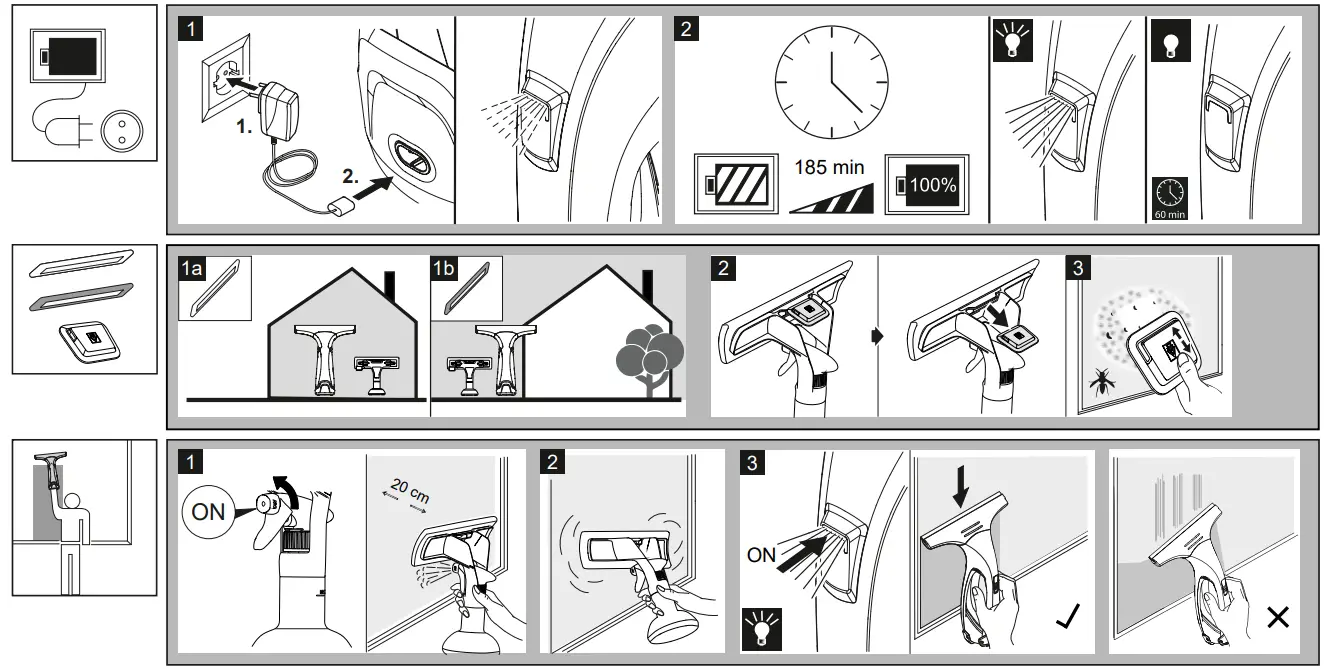 KARCHER WV 2 Premium Hobby Window Vacuum Cleaner - fig 4