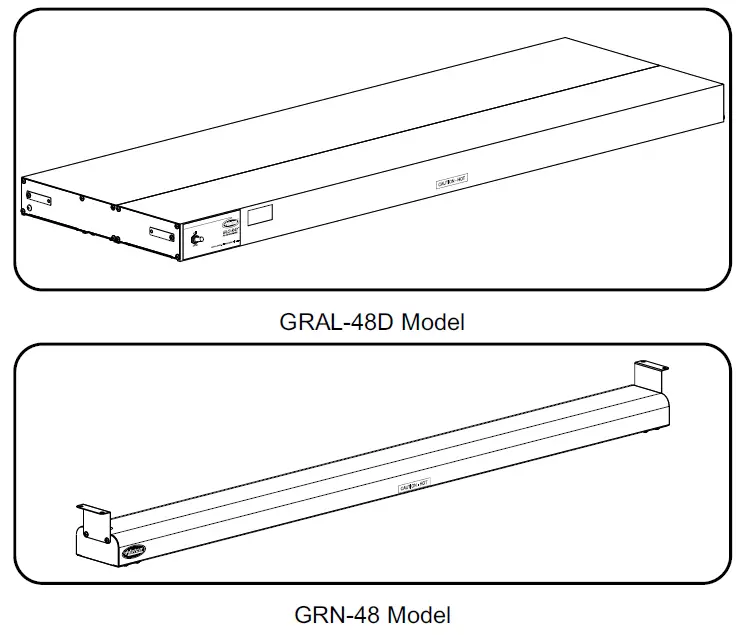 Hatco GRAHL-48-120-T Glo-Ray High-Wattage 48 Inch Wide Aluminum Housing 2