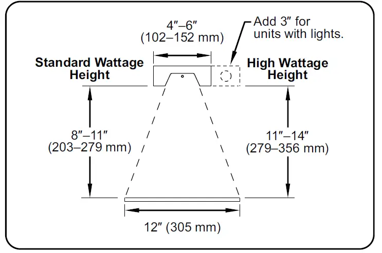 Hatco GRAHL-48-120-T Glo-Ray High-Wattage 48 Inch Wide Aluminum Housing 6