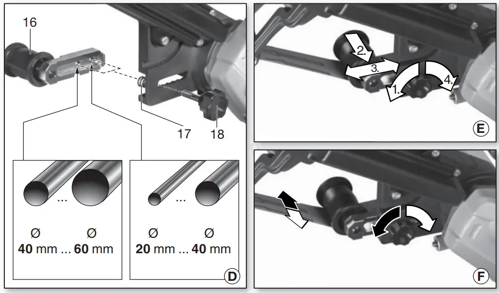 metabo RBE 9-60 Tube Belt Sander - Fig 3