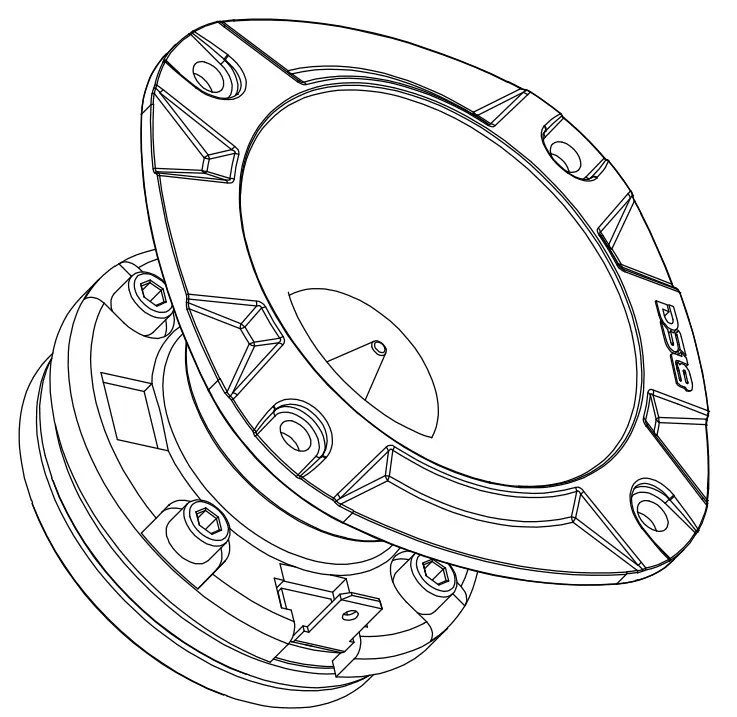 DS18 PRO TWN2 3 Inch High Compression Super Bullet Tweeter with 1 Inch Polyimide Voice Coil and Neodymium Magnet