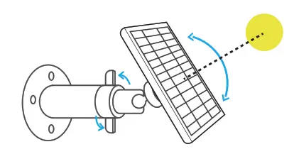 REOLINK-SOLAR-B Solar Panel - adjusting control
