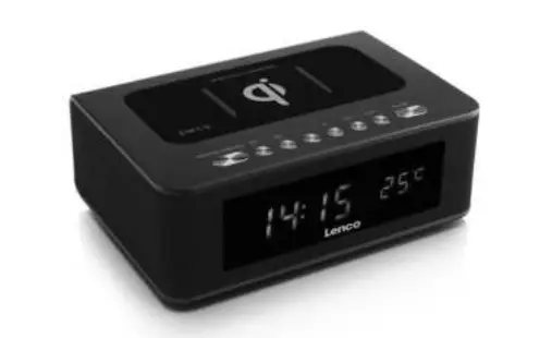 Lenco-CR-580BK-Clock-Radio-with-Bluetooth-and-QI-Wireless-Charger-product